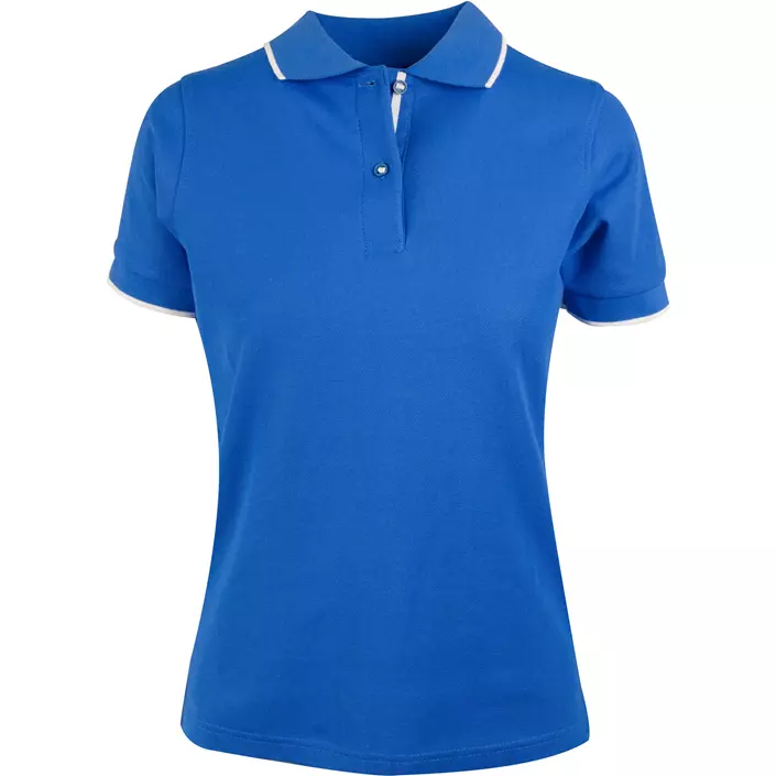 YOU Altea women's polo shirt, Grain blue/white, large image number 0