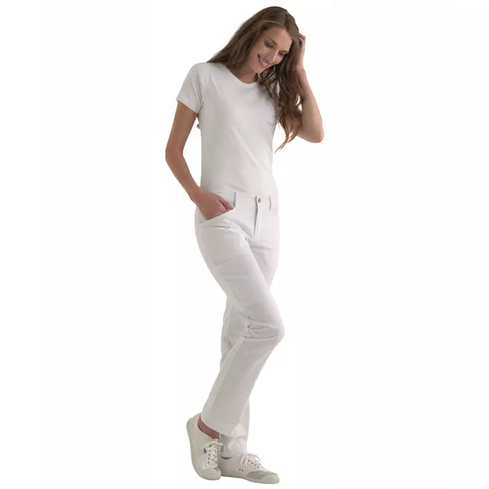 Kentaur women's chino trousers, White, large image number 1