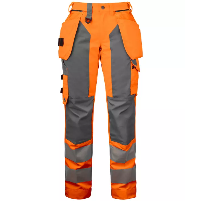 ProJob women's craftsman trousers, Hi-vis orange/Grey, large image number 0