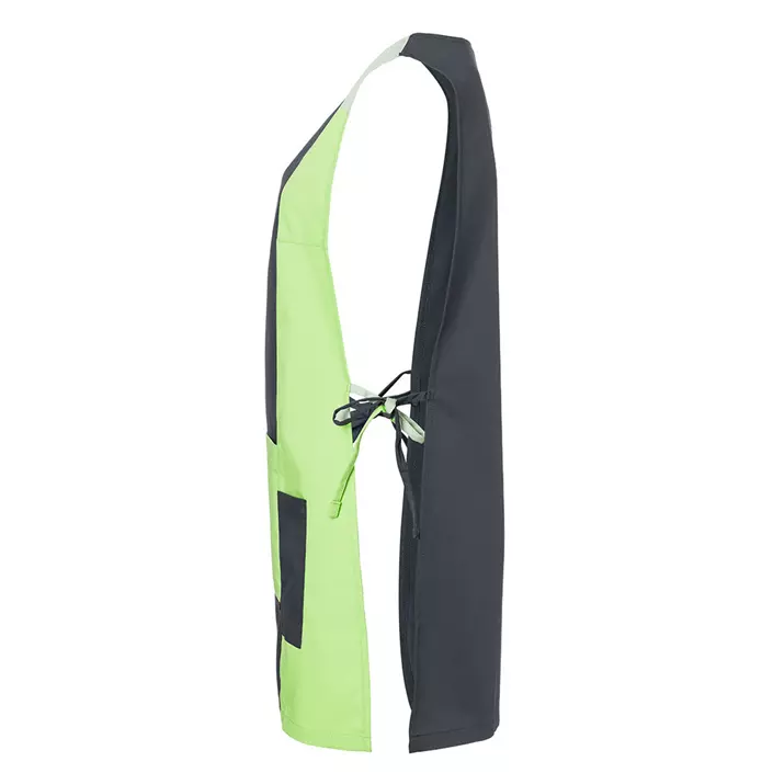 Karlowsky Marilies sandwich apron with pockets, Grey/Green, large image number 3