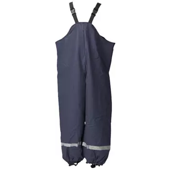 Elka Elements PU rain bib and brace trousers for kids, Marine Blue