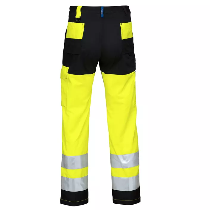 ProJob arbeidsbukse 6501, Hi-vis Gul/Svart, large image number 2