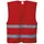 Portwest Iona cover vest with reflective tape, Red, Red, swatch