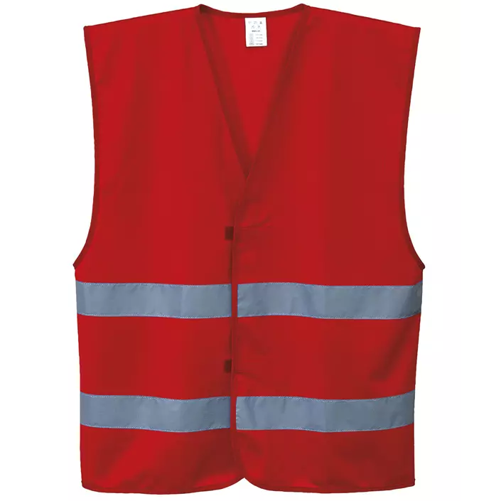 Portwest Iona cover vest with reflective tape, Red, large image number 0
