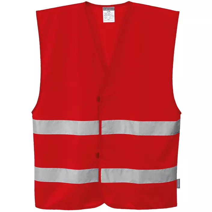 Portwest Iona överdragsväst med reflexer, Röd, large image number 0
