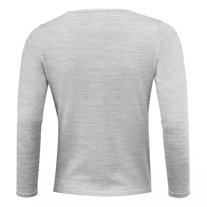 J. Harvest & Frost stickad tröja med merinoull dam, Light Grey Melange, large image number 1