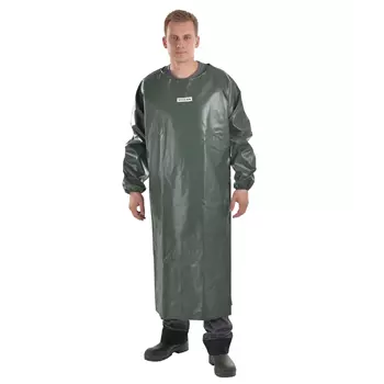 Ocean Offshore Pro  PVC/PU bib apron with sleeves, Olive Green