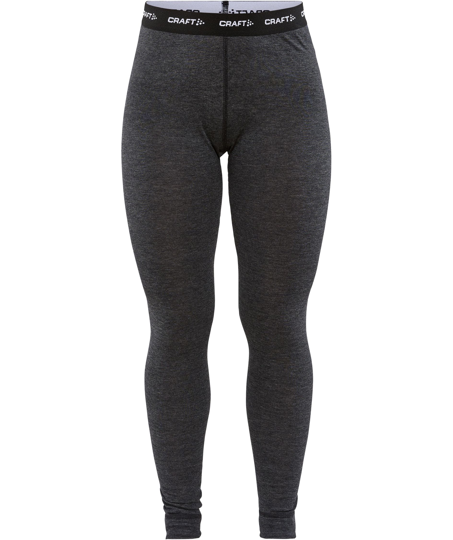 Craft Core women's baselayer set with merinowool, Black Melange, large image number 3