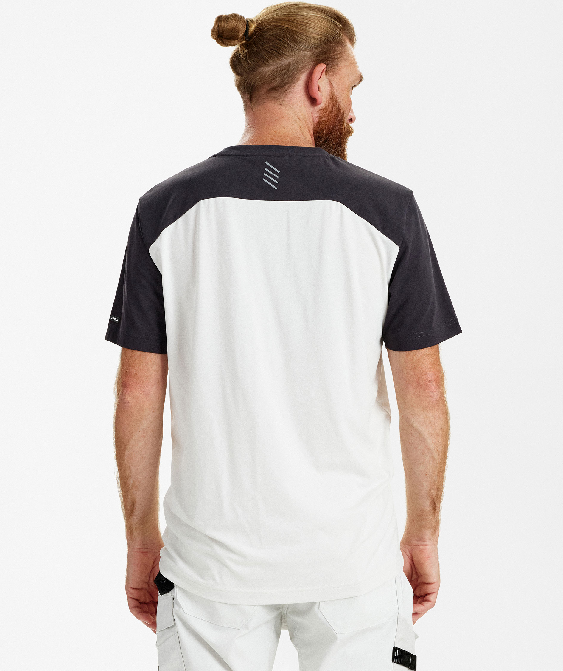 Engel Entire T-shirt, Bone White/Anthracite Grey, large image number 4