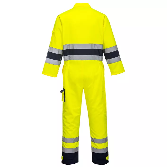 Portwest coverall, Hi-Vis yellow/marine, large image number 2