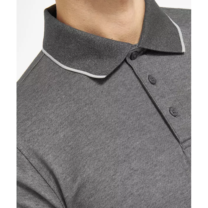 Belika Valencia polo T-skjorte, Black melange, large image number 3