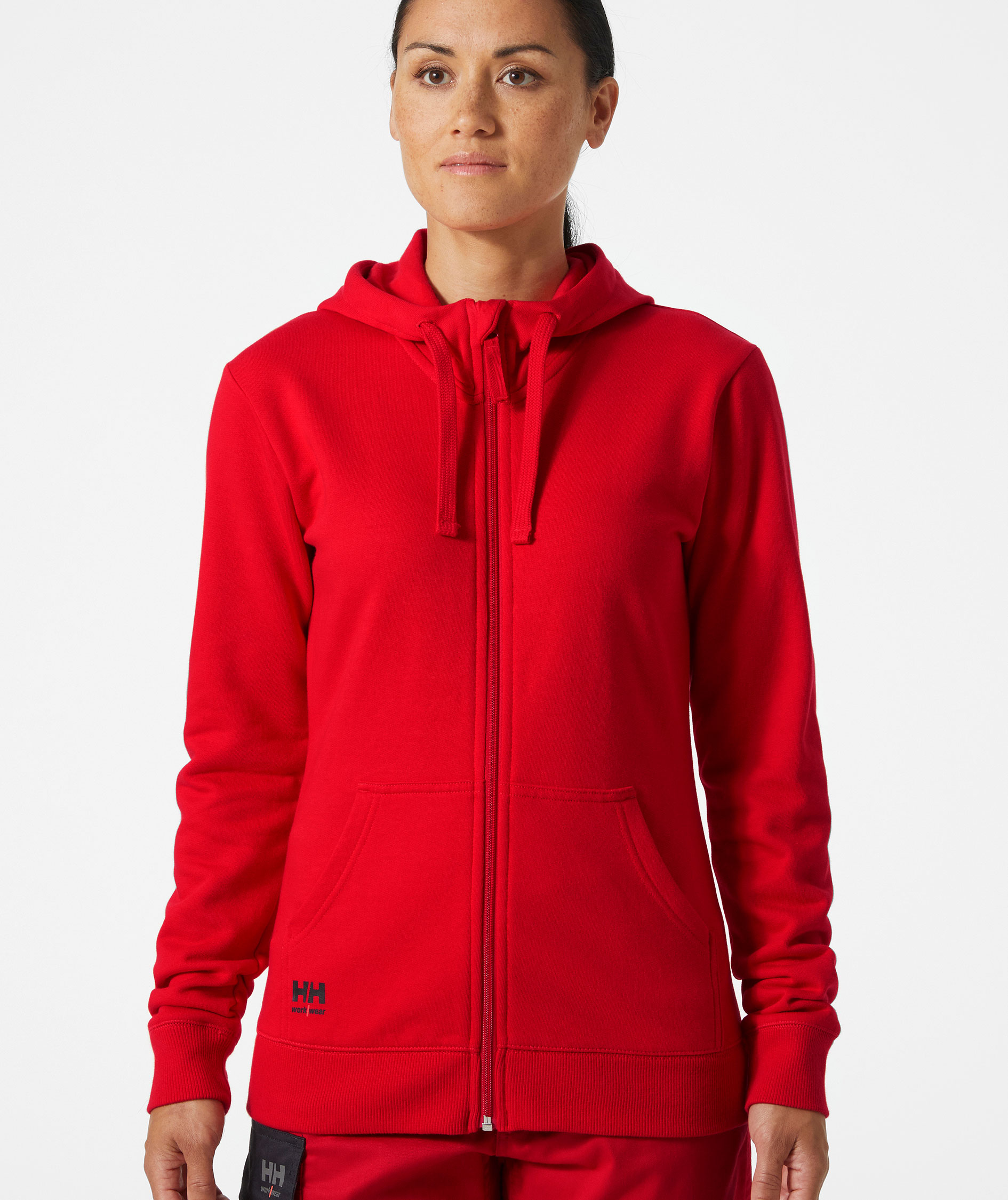 Helly Hansen Classic women's hoodie with zipper, Alert red, large image number 1