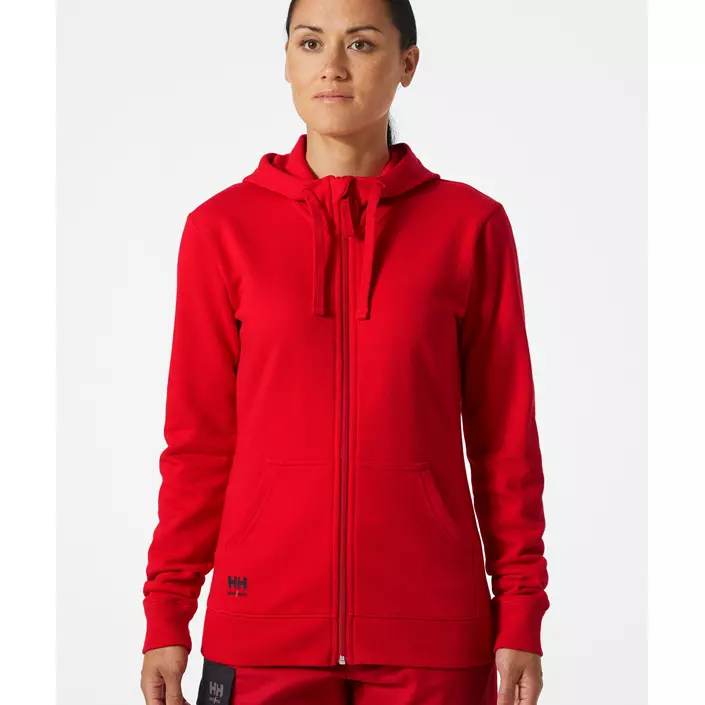 Helly Hansen Classic hoodie med dragkedja dam, Alert red, large image number 1