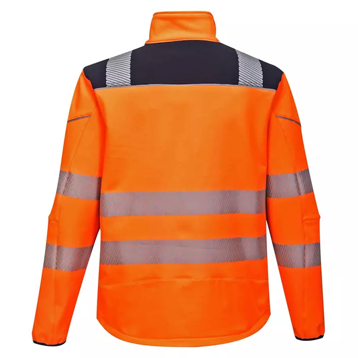 Portwest PW3 softshell jacket, Hi-Vis Orange/Dark Marine, large image number 1