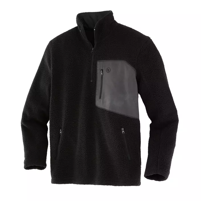 Terrax fibre pile pullover, Black, large image number 0