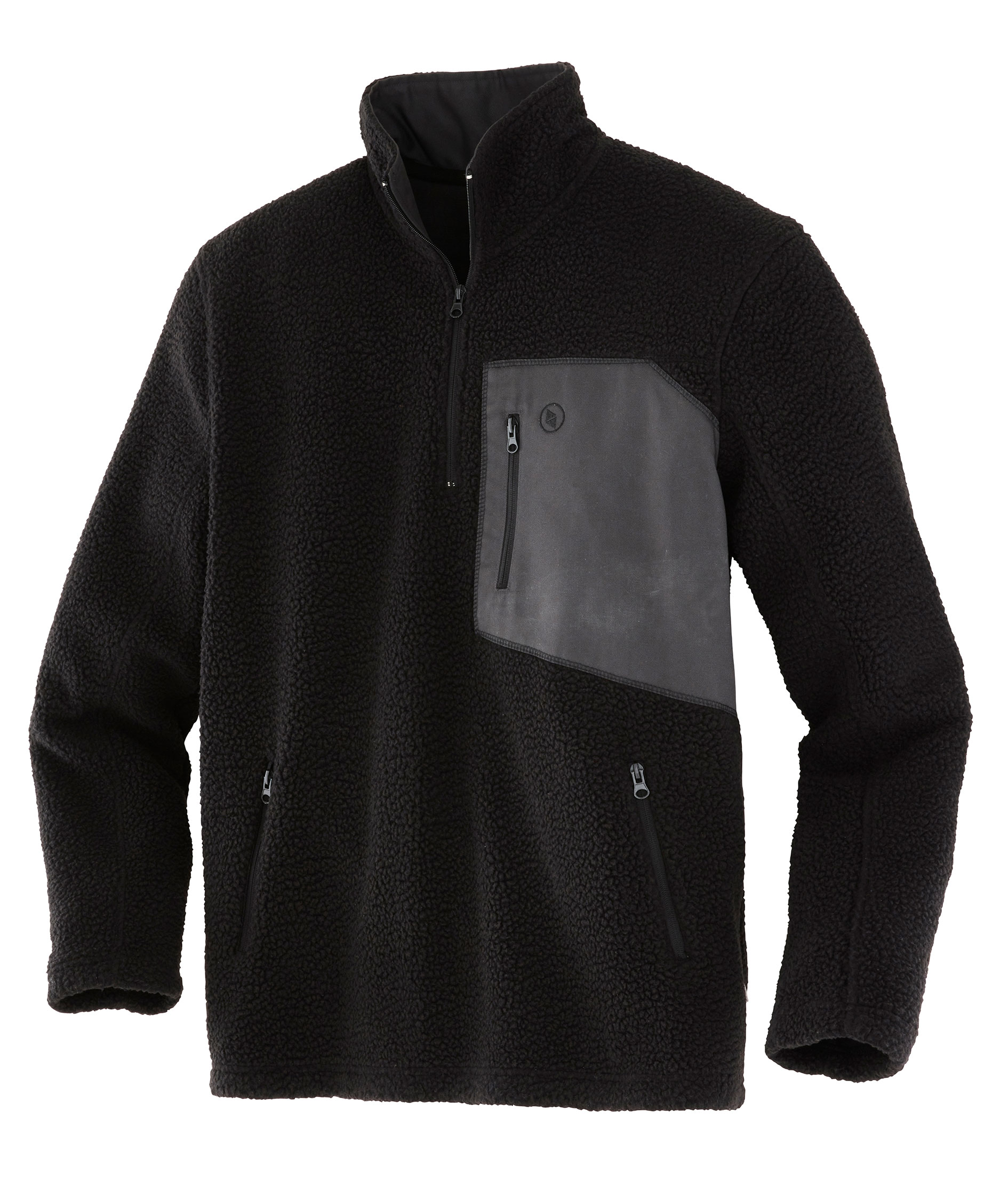 Terrax fibre pile pullover, Black