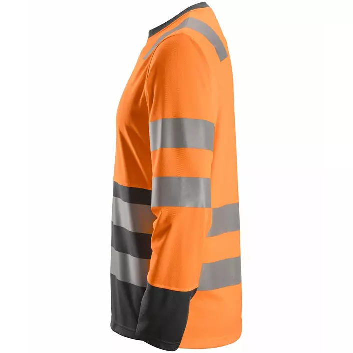 Snickers AllroundWork langärmliges T-Shirt 2433, Hi-vis orange/anthrazit, large image number 2