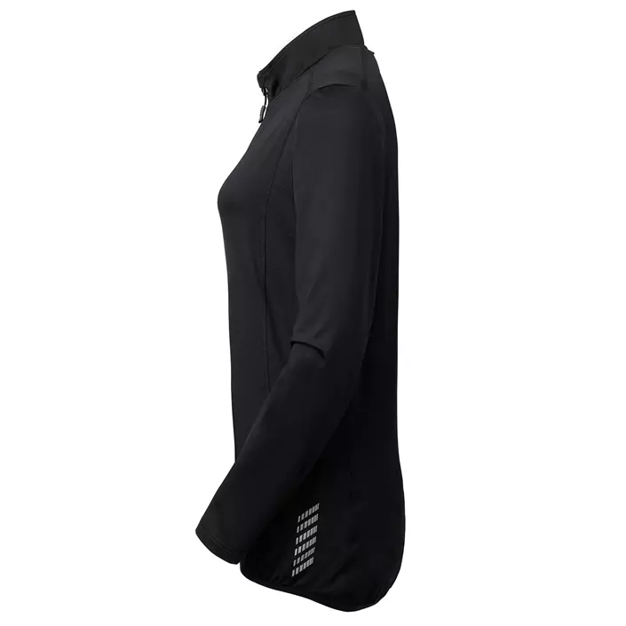 South West Sara women's half-zip running sweatshirt, Black, large image number 3