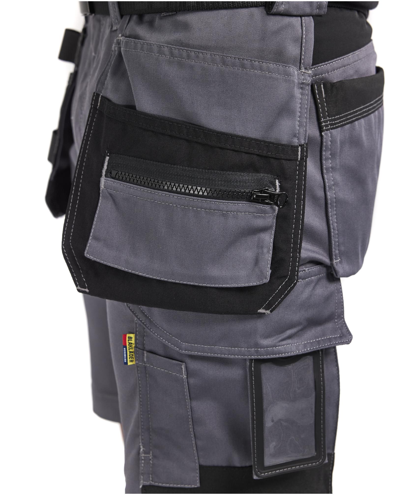 Bl&aring;kl&auml;der dame h&aring;ndv&aelig;rkershorts, Mellemgr&aring;, large image number 6