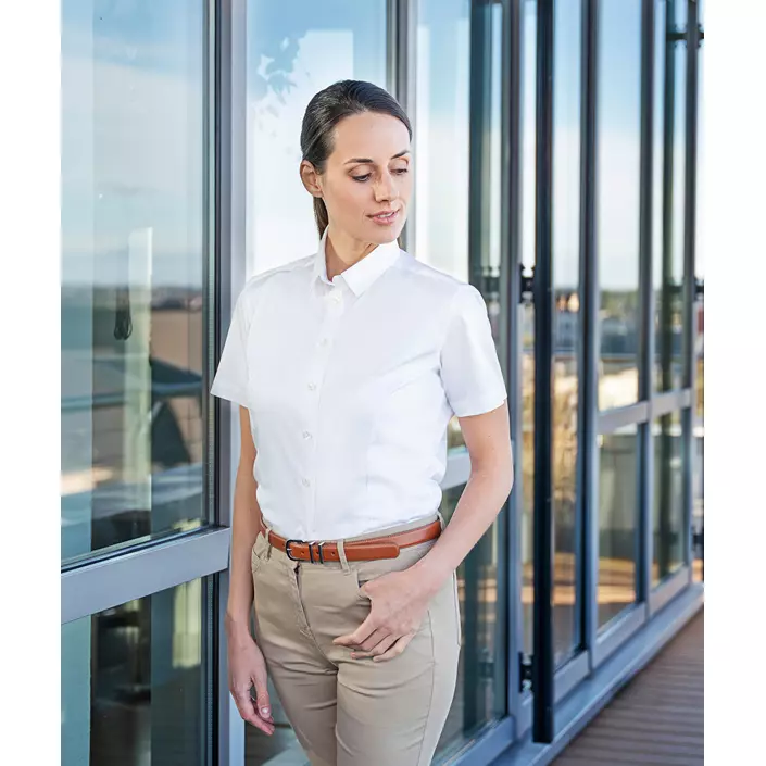 Karlowsky modern fit kortærmet dameskjorte, White , large image number 1