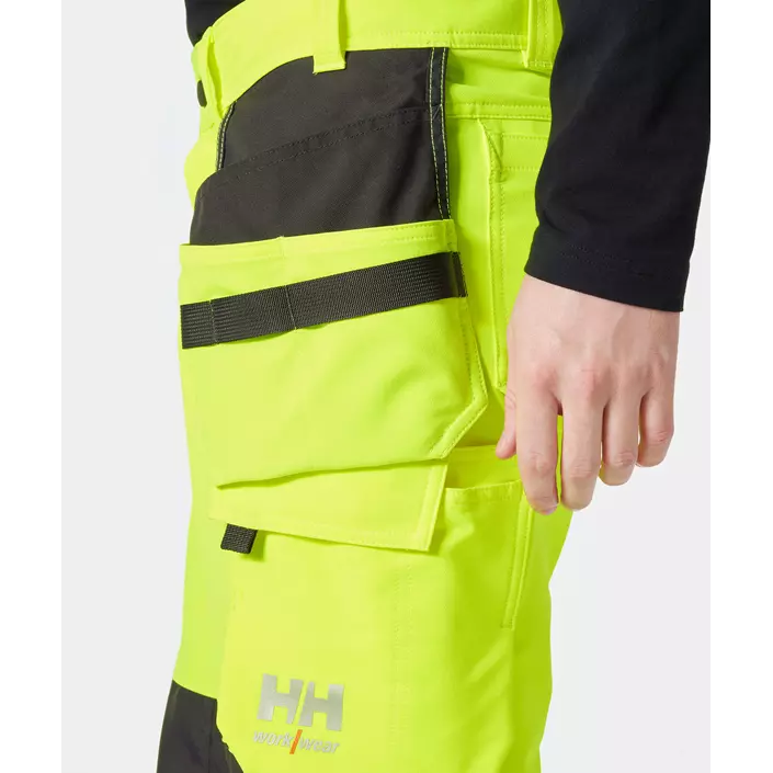 Helly Hansen Alna 4X craftsman trousers full stretch, Hi-vis yellow/Ebony, large image number 5