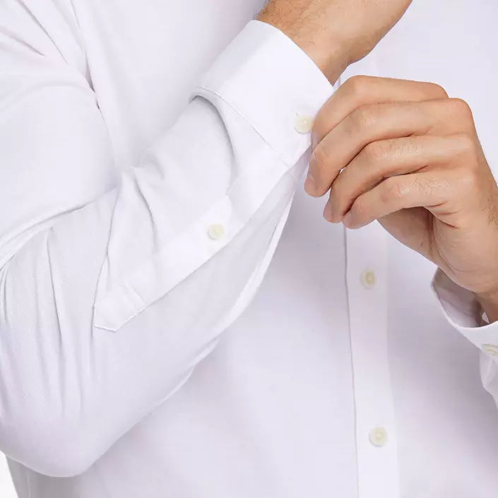 Lindbergh Oxford superflex skjorte, White , large image number 4
