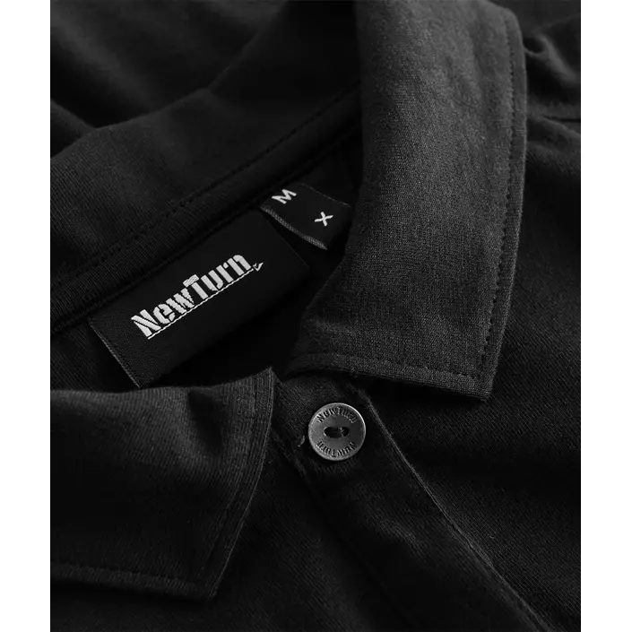 NewTurn Luxury Stretch Damen Poloshirt, Schwarz, large image number 3