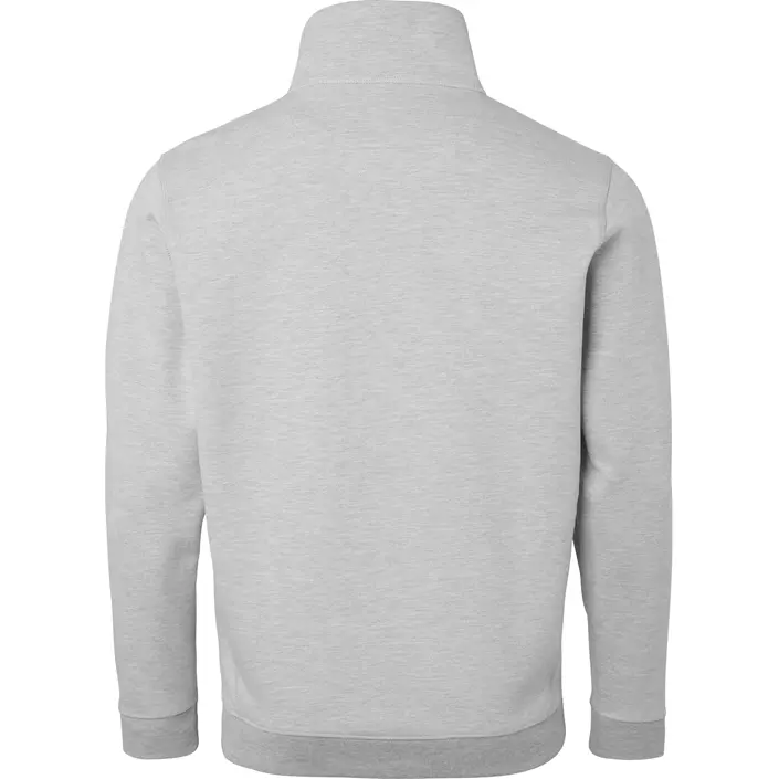 Top Swede sweatshirt med kort lynlås 0102, Ash, large image number 1