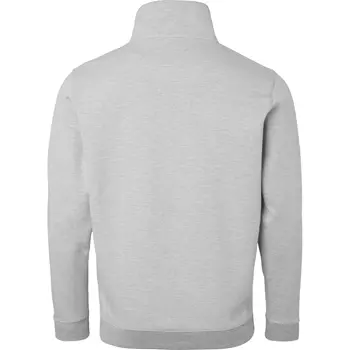 Top Swede sweatshirt med kort lynlås 0102, Ash