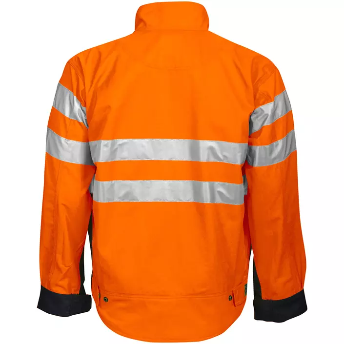 ProJob arbetsjacka 6401, Varsel Orange/Svart, large image number 3