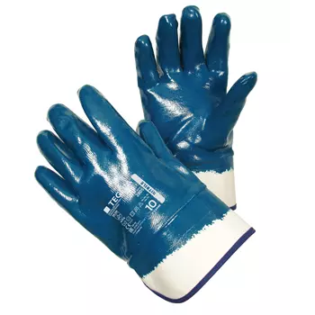 Tegera 2805 cut protection gloves nitrile Cut B, Blue/Beige