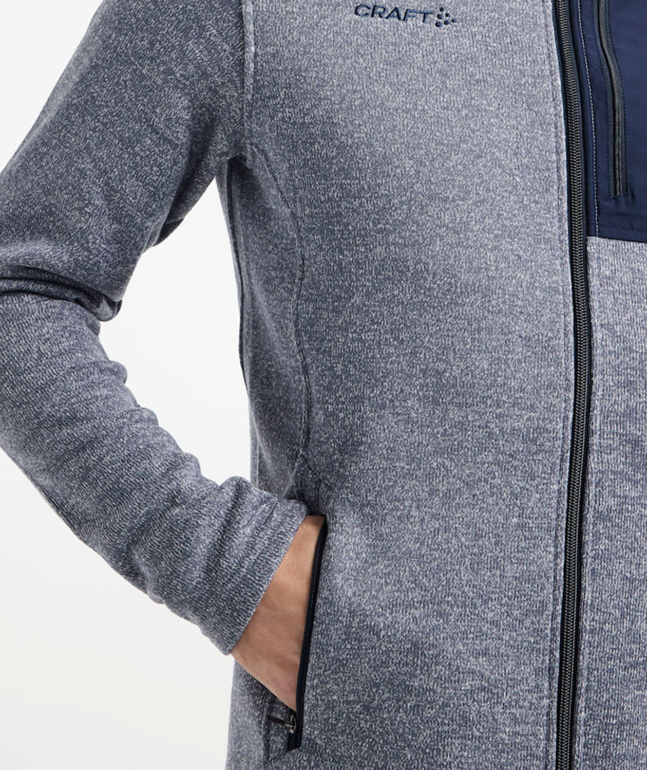 Craft ADV Explore Heavy fleecejacka, Flow/blaze, large image number 1