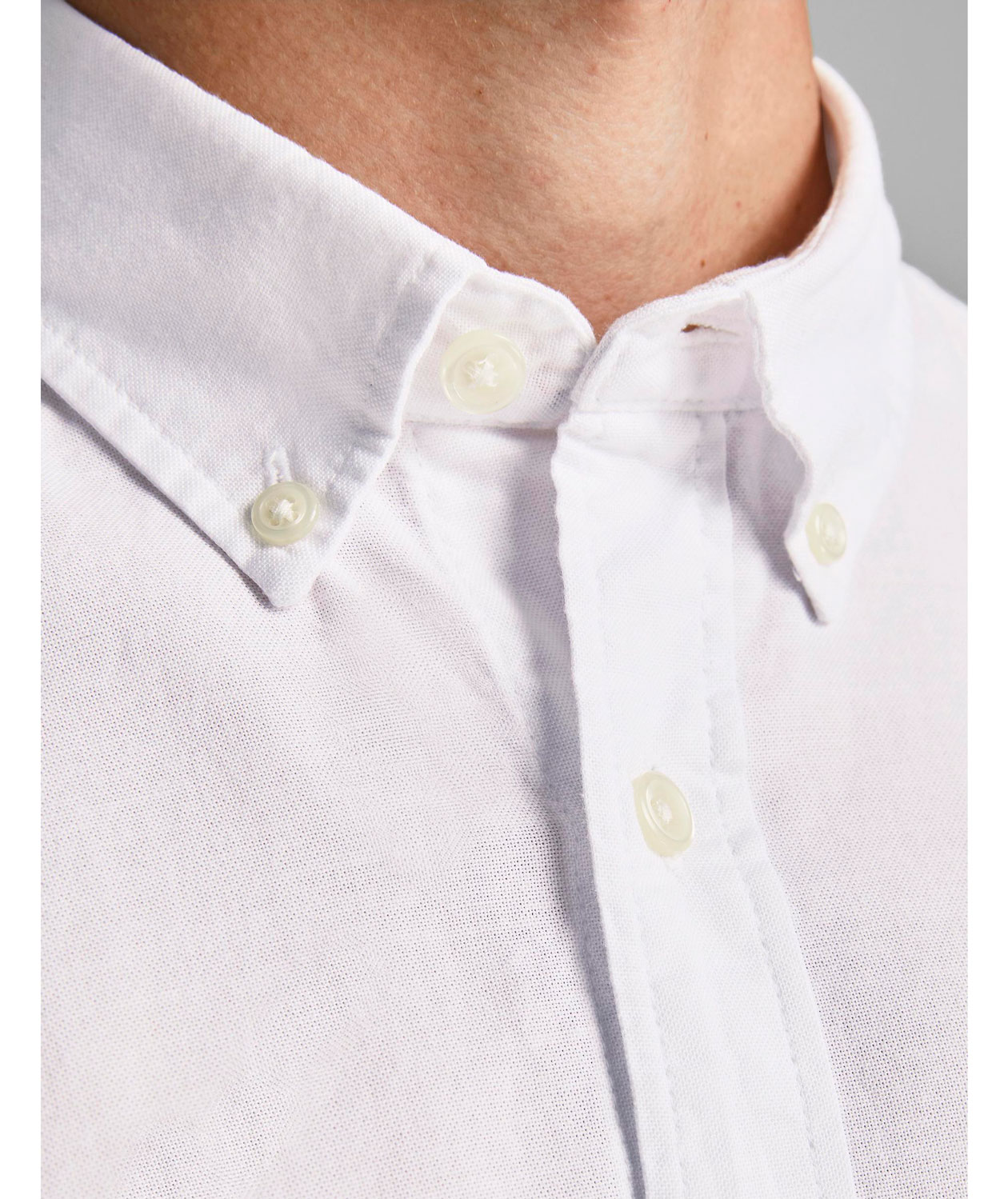 Jack & Jones JJEOXFORD Slim fit skjorte, Hvit, large image number 3