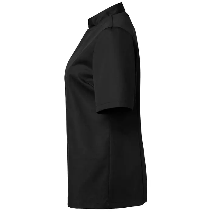 Segers women's short sleeved chefs jacket, Black, large image number 3