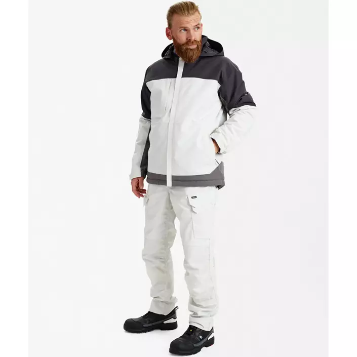 Engel Entire vinterjakke, Bone White/Anthracite Grey, large image number 4