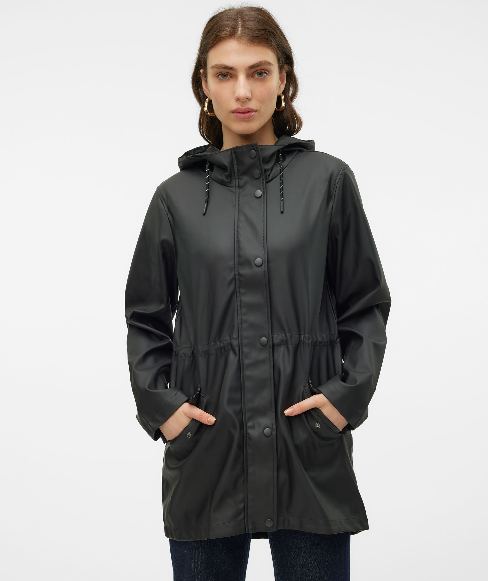 Vero Moda VMMALOU rain jacket, Black