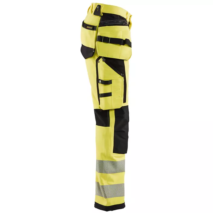 Blåkläder craftsman trousers full stretch, Hi-vis Yellow/Black, large image number 3