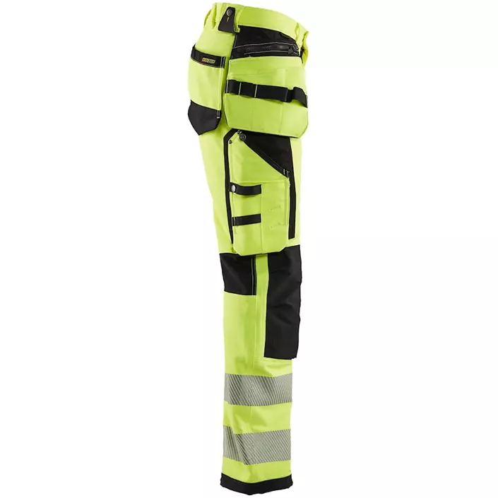 Blåkläder håndværkerbukser full stretch, Hi-vis Gul/Sort, large image number 3