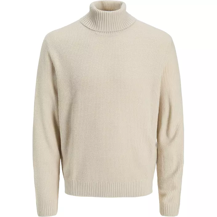 Jack & Jones JJROY stickad polotröja, Moonbeam, large image number 0