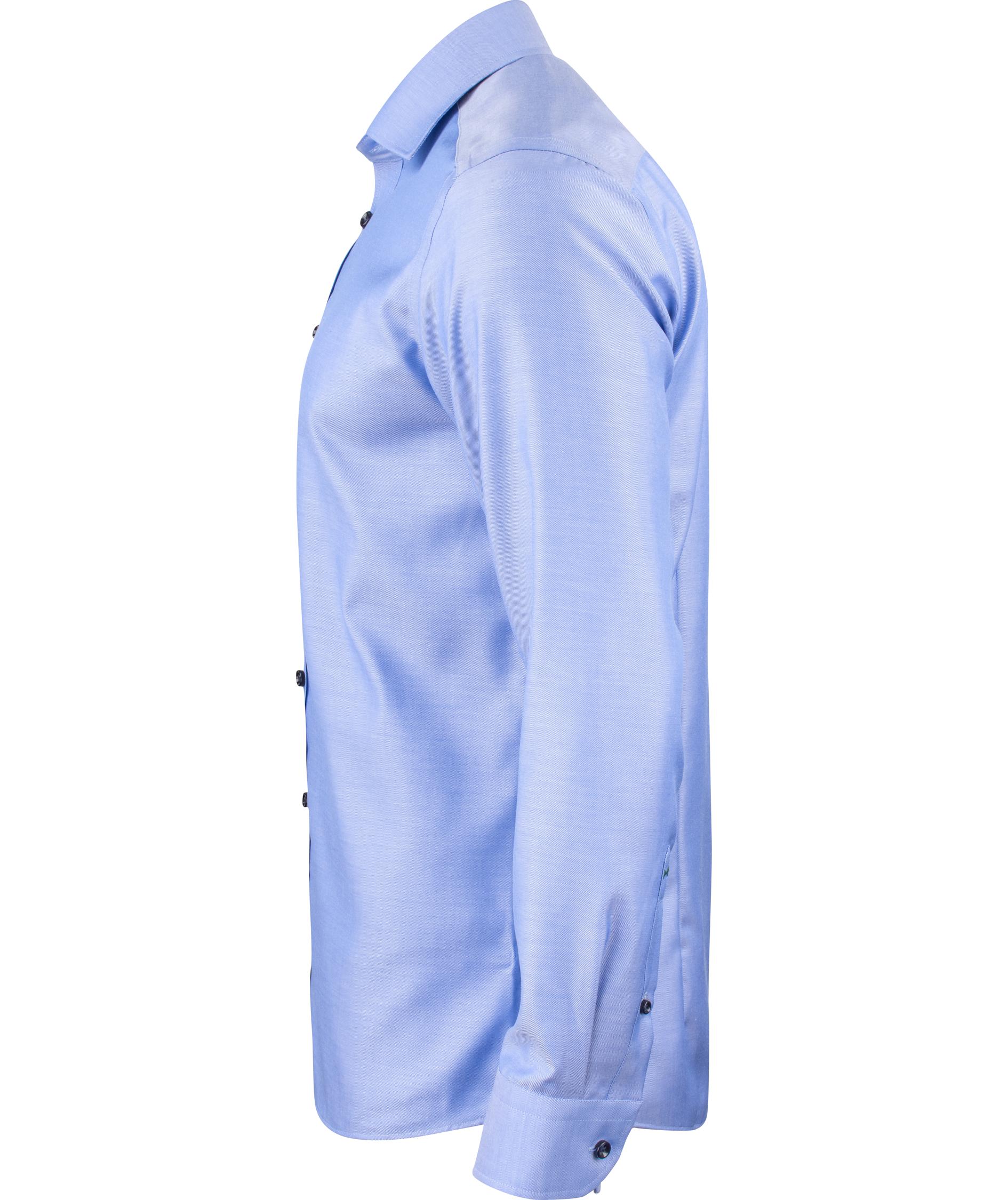 J. Harvest & Frost Twill Green Bow O1 slim fit shirt, Mid Blue, large image number 4