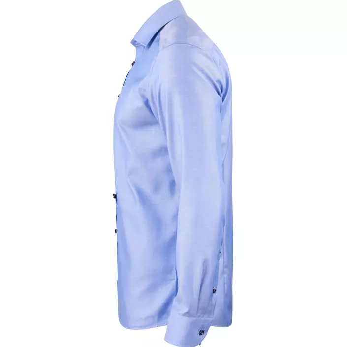 J. Harvest & Frost Twill Green Bow O1 slim fit skjorte, Mid Blue, large image number 4