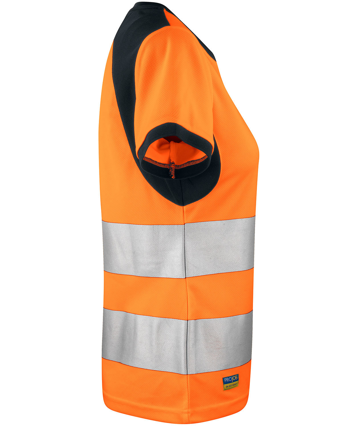 ProJob women's T-shirt 6012, Hi-Vis Orange/Black, large image number 3