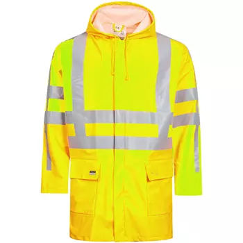 Lyngsøe PU rain jacket, Hi-Vis Yellow
