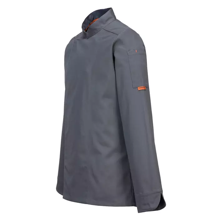 Portwest C838 chefs jacket, Grey, large image number 2