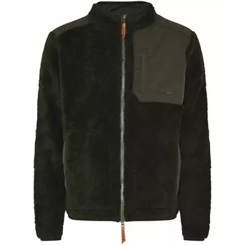 Dovre fibre pile jacket with wool, Green