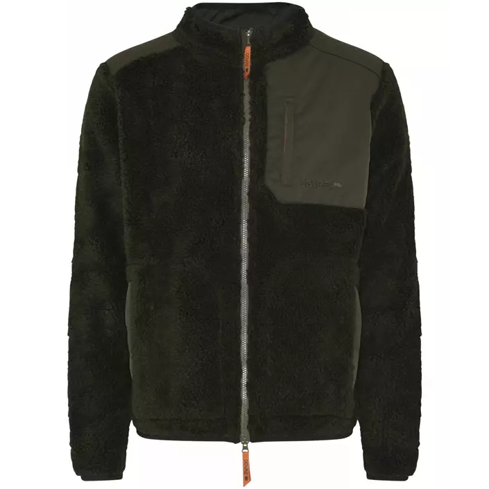 Dovre fiberpelsjakke med uld, Grøn, large image number 0