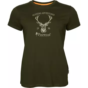 Pinewood Red Deer dame T-shirt, Green