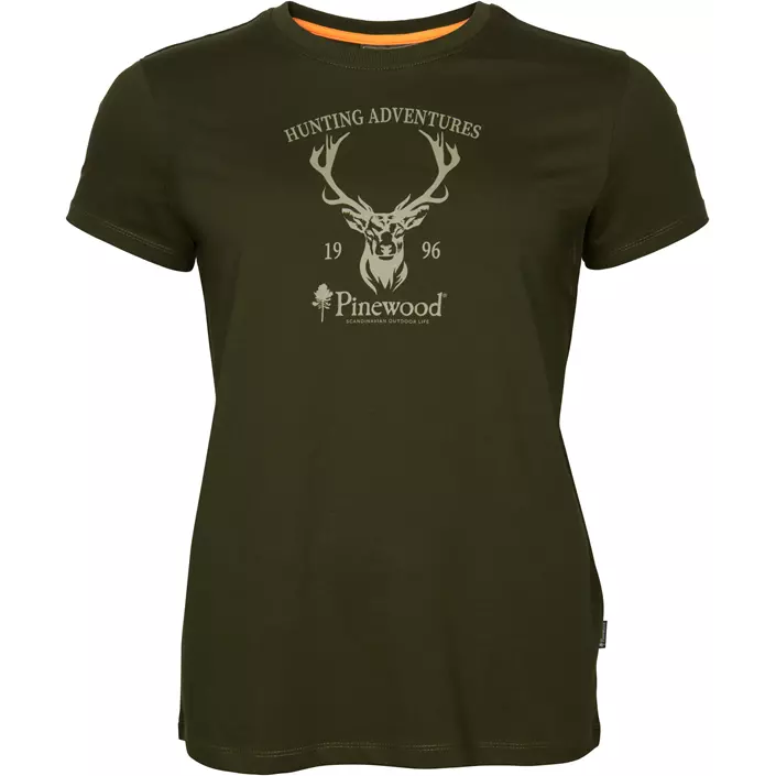 Pinewood Red Deer dame T-shirt, Green, large image number 0