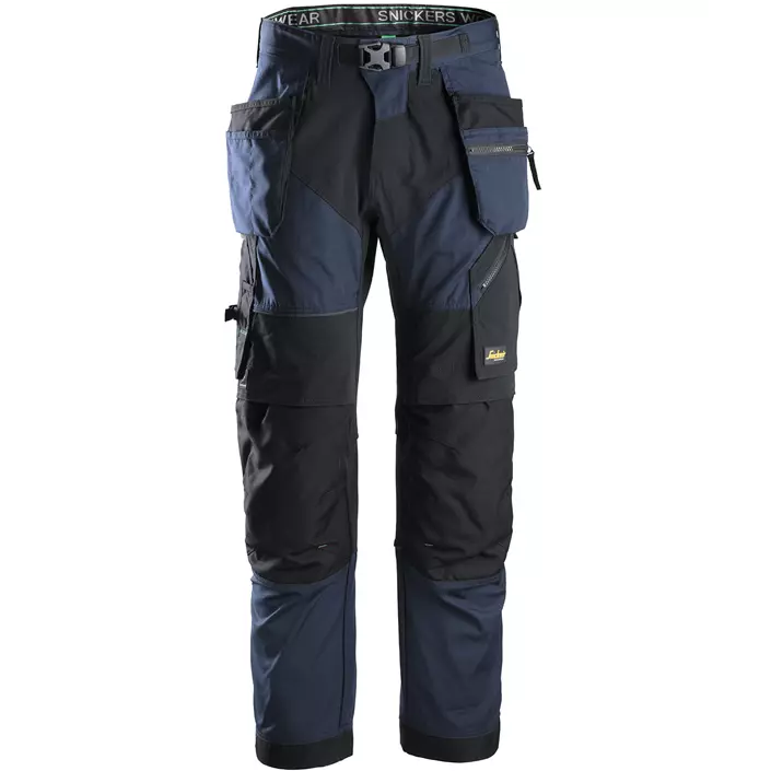 Snickers FlexiWork craftsman trousers 6902, Marine Blue/Black, large image number 0