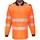 Portwest langærmet polo T-shirt, Hi-Vis Orange/Sort, Hi-Vis Orange/Sort, swatch